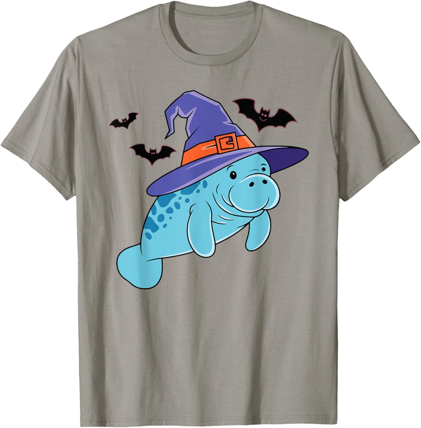Lazy Witch Manatee Halloween Sea Cow Costume Kids T-Shirt - T-Shirt | Sand