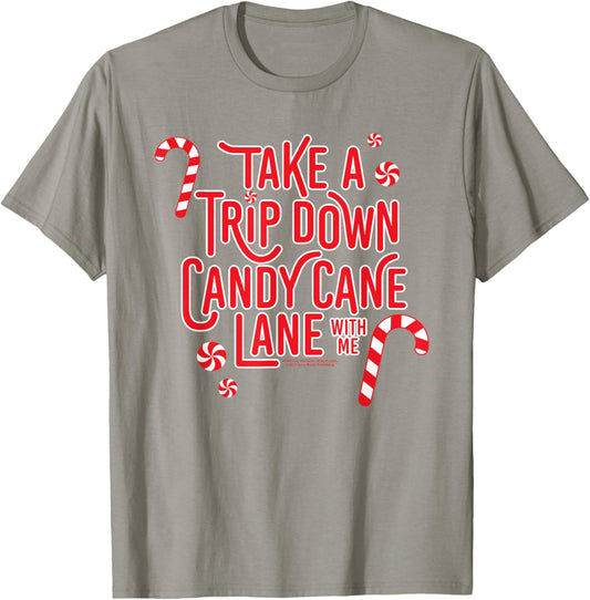 The Lyricist -Child Christmas - Candy Cane Lane Sia Lyrics - White - Small - Short Sleeve T-Shirt - T-Shirt | Sand