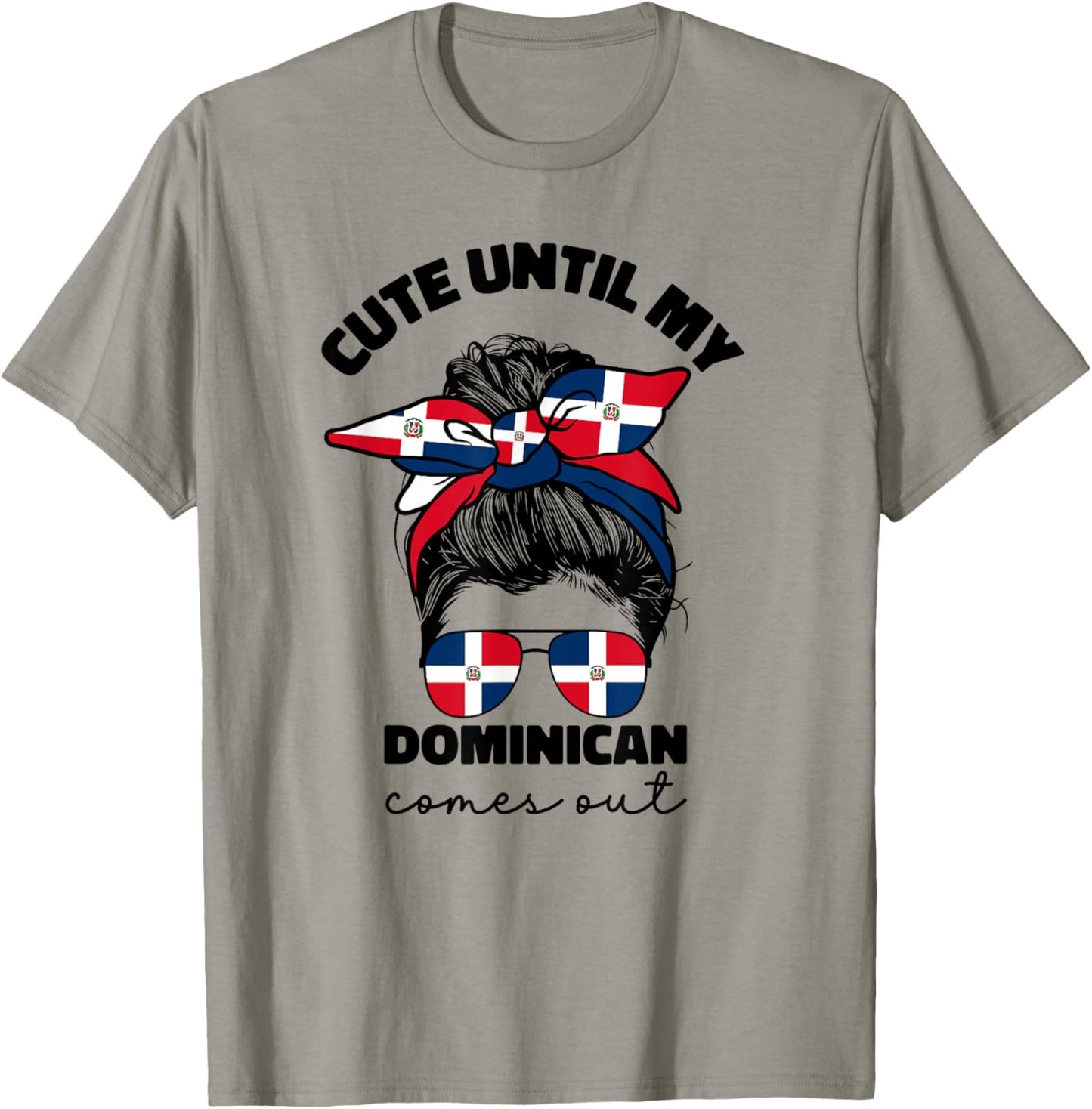 Cute Dominican Girl Women Republica Dominicana Flag Republic T-Shirt - T-Shirt | Sand