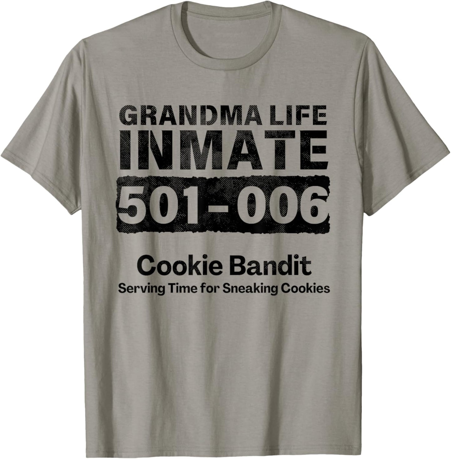 Grandma Life Prisoner Inmate Funny Jail Halloween Costume T-Shirt - T-Shirt | Sand