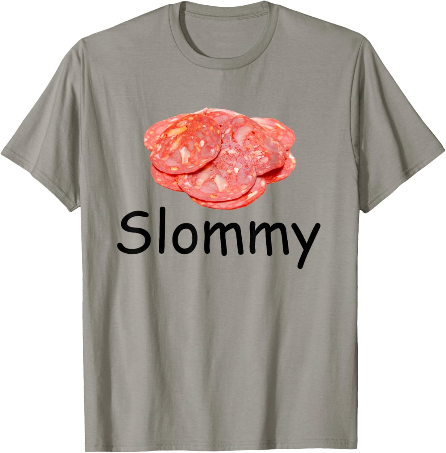 Slommy Salami Meme Gen Z Misspelled Weird Joke Funny Silly T-Shirt - T-Shirt | Sand