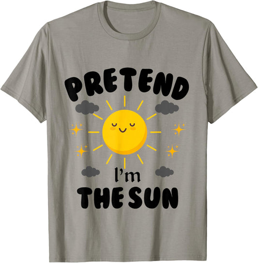 Pretend I'm The Sun Funny Halloween Costume T-Shirt - T-Shirt | Sand