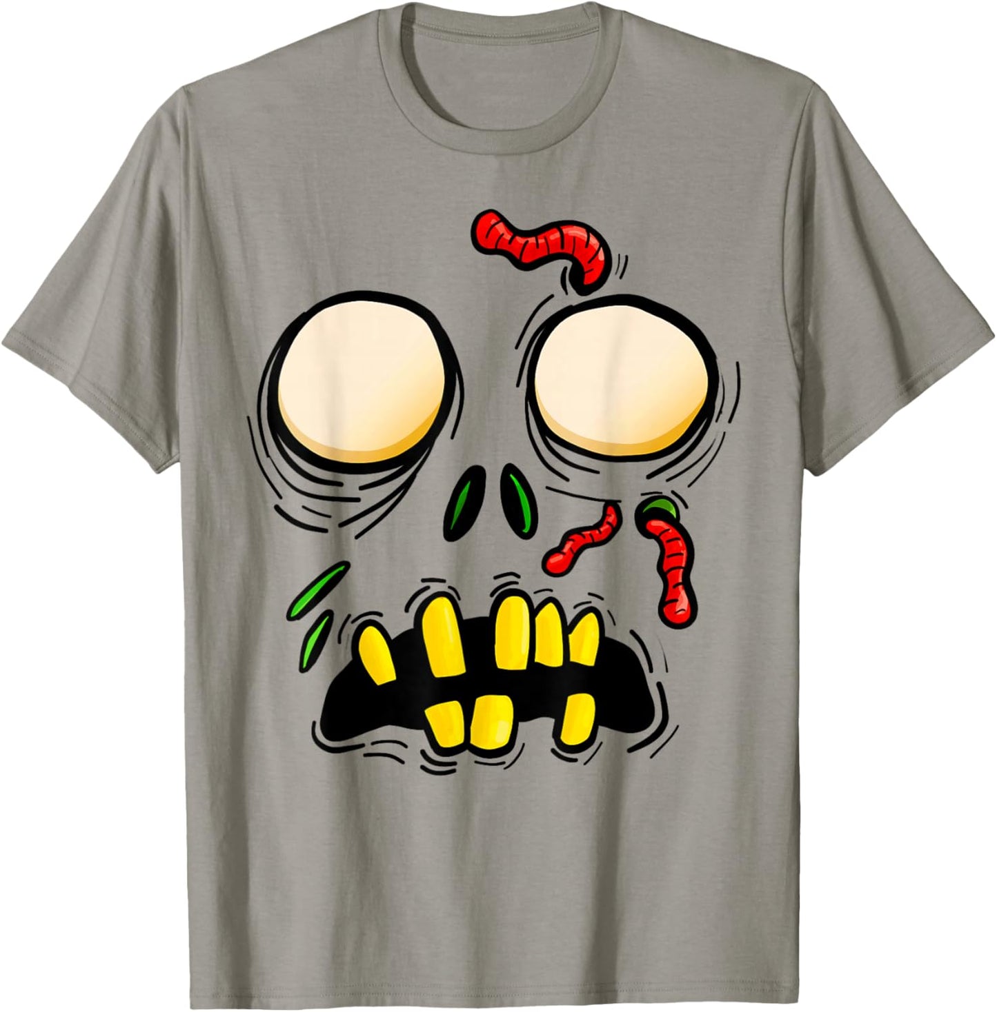 Zombie Face Halloween Costume Matching Family Men Women Kids T-Shirt - T-Shirt | Sand