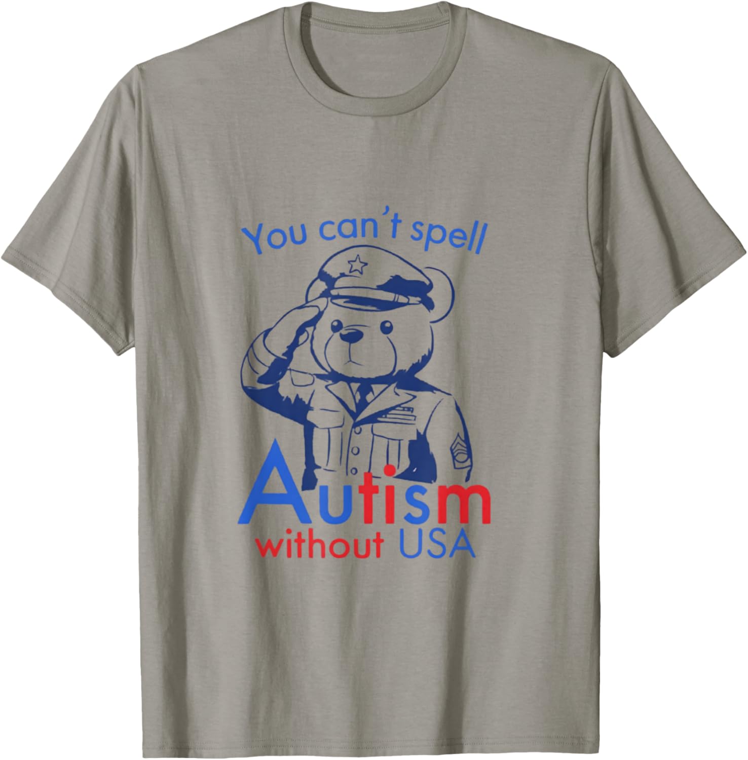 You Can't Spell Autism Without USA Funny Meme T-Shirt - T-Shirt | Sand