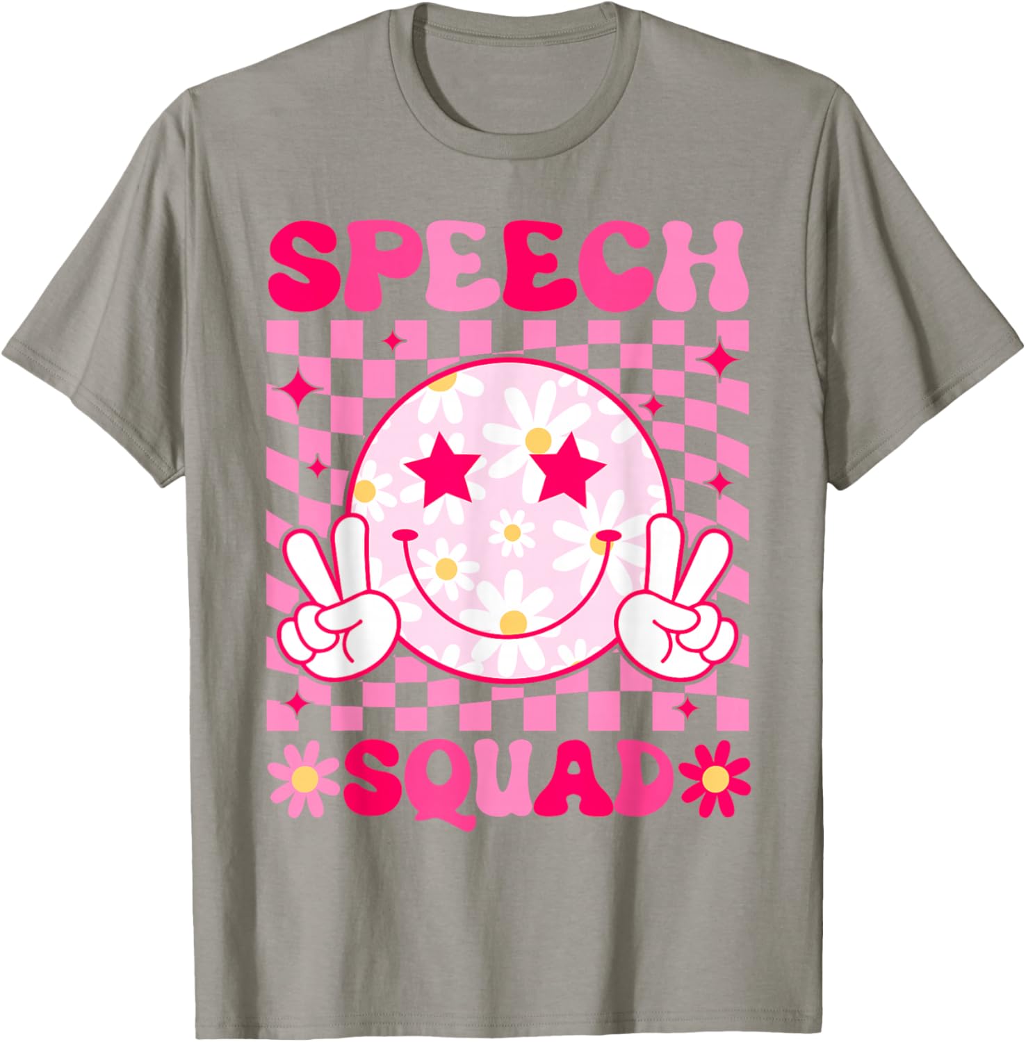 Cute Speech Language Pathologist SLP Therapist Speech Squad T-Shirt - T-Shirt | Sand