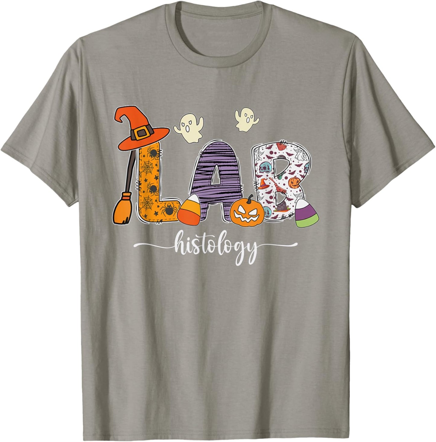 Lab Histology Halloween Phlebotomist Medical Lab Science T-Shirt - T-Shirt | Sand