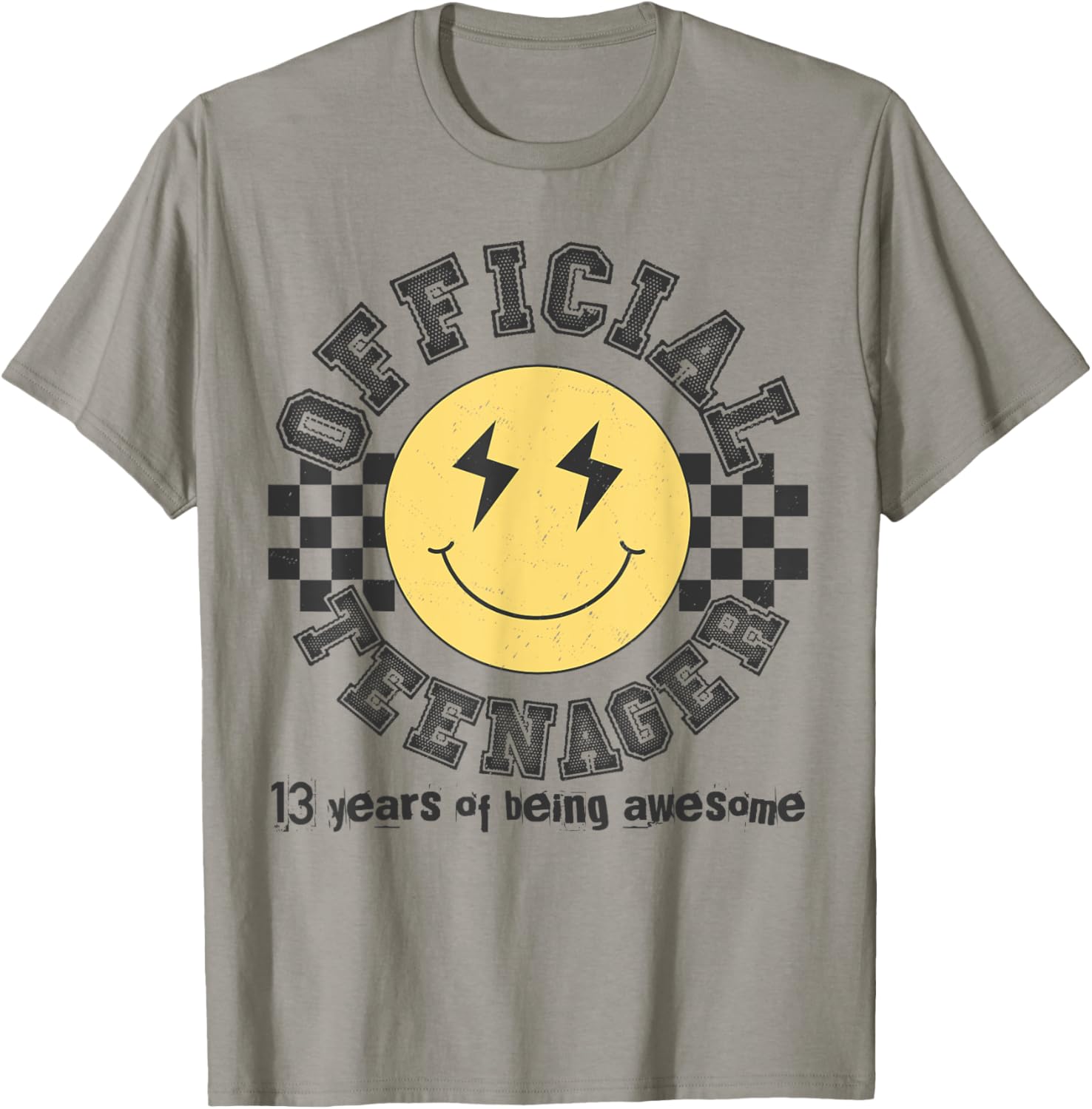 Official Teenager 13 Years Of Being Awesome 13th Birthday T-Shirt - T-Shirt | Sand