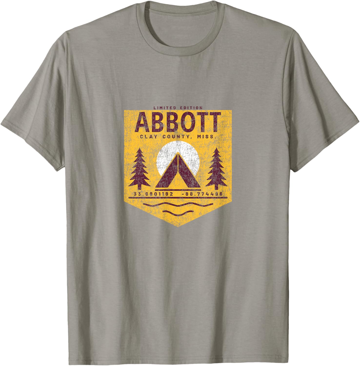 Abbott Mississippi Camping Souvenir Abbott T-Shirt - T-Shirt | Sand