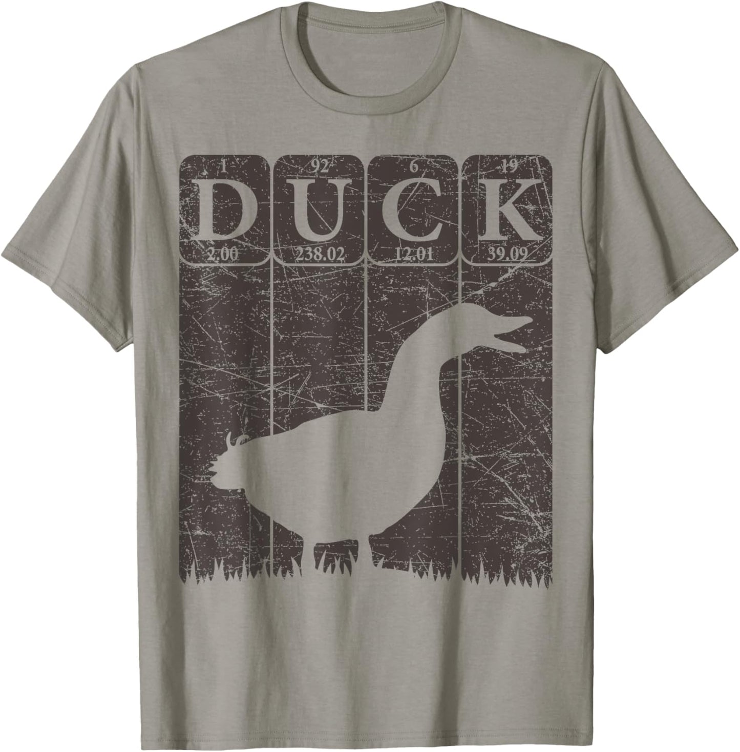 Duck Periodic Table Elements Duck Farmer Retro T-Shirt - T-Shirt | Sand