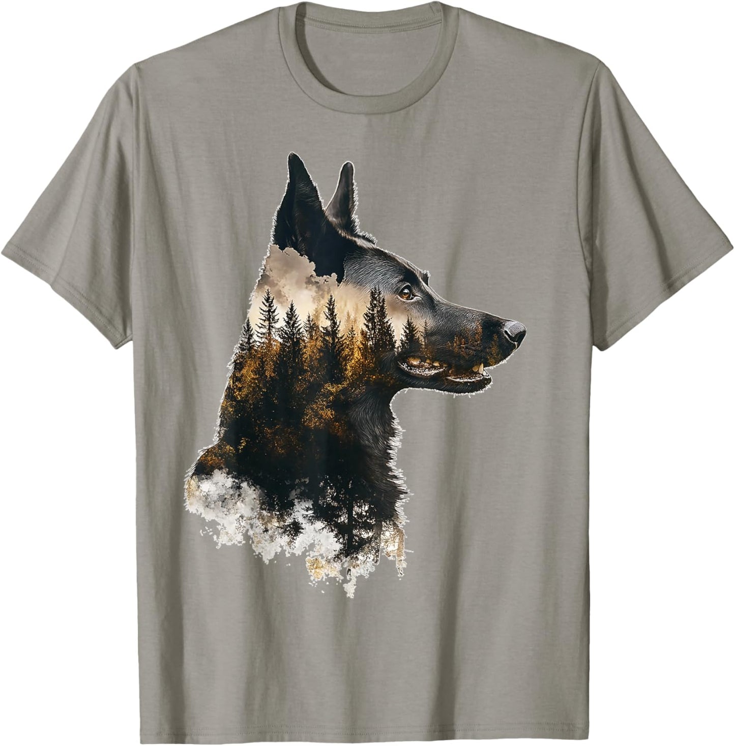 Belgian Malinois Dog Motif Pet Art Belgian Malinois Women Kids T-Shirt - T-Shirt | Sand