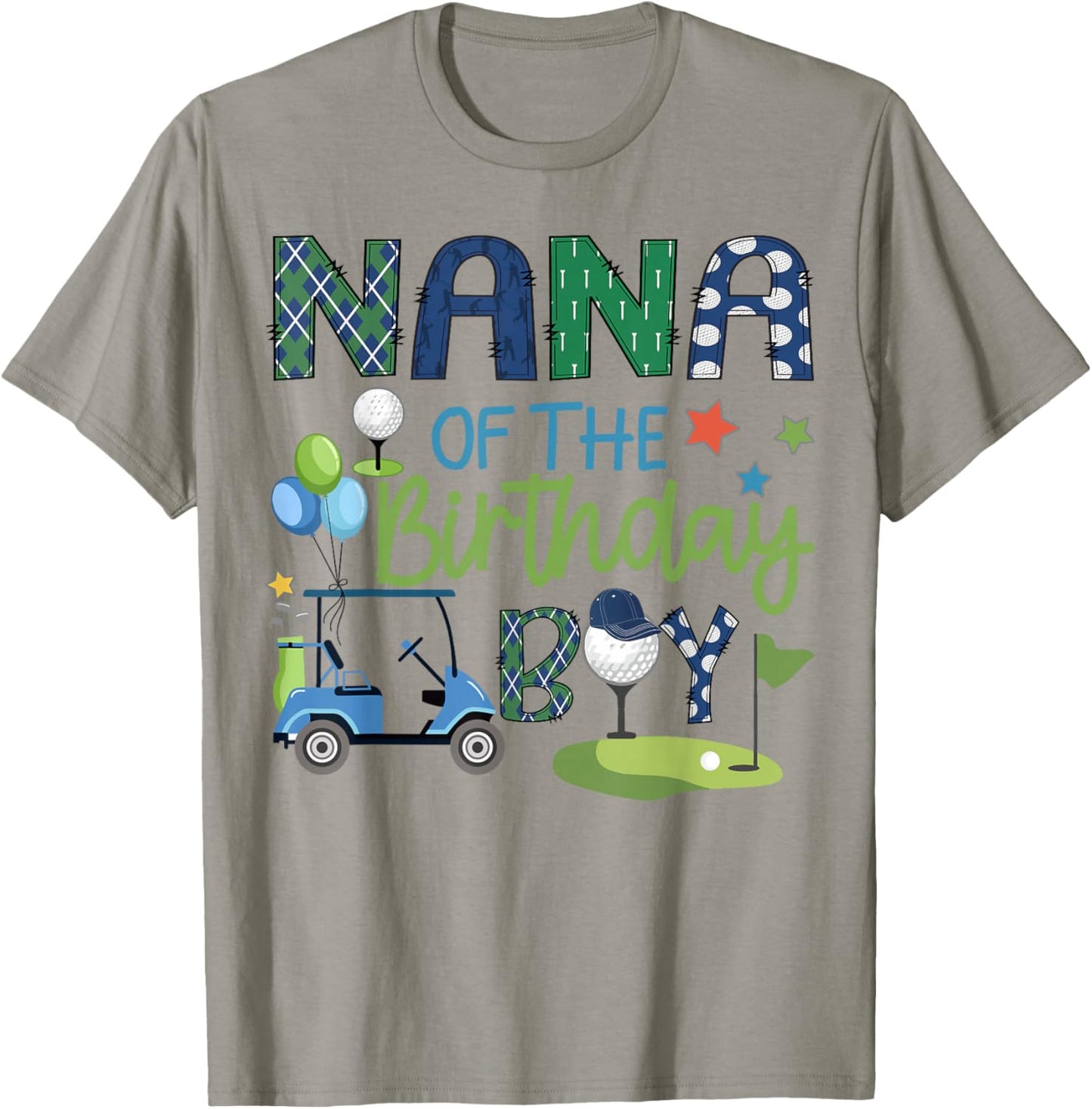 Nana Of The Birthday Boy Hole in One Golf Sport T-Shirt - T-Shirt | Sand
