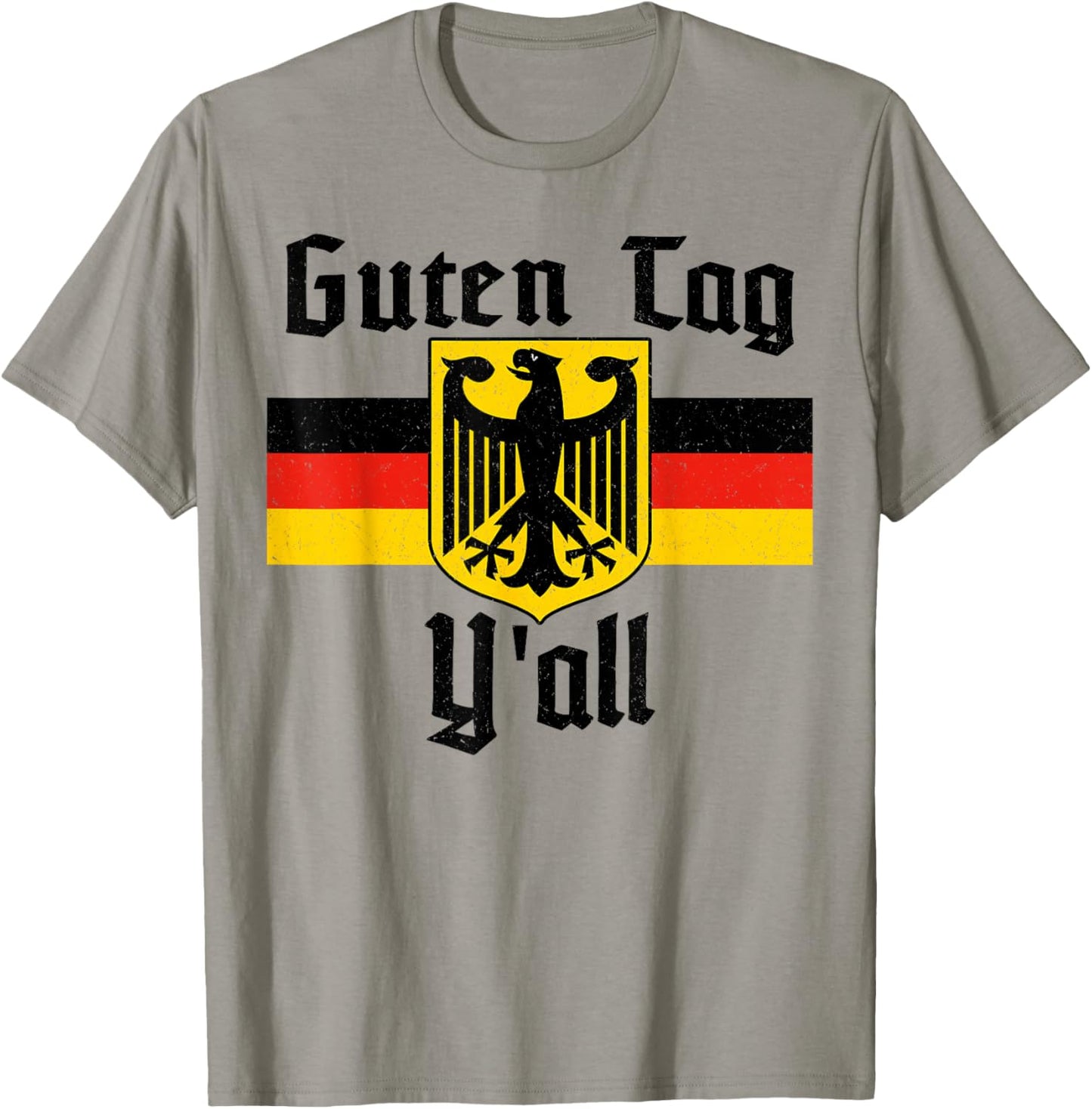 Oktoberfest German Eagle Flag Prost Guten Tag Y'all T-Shirt - T-Shirt | Sand