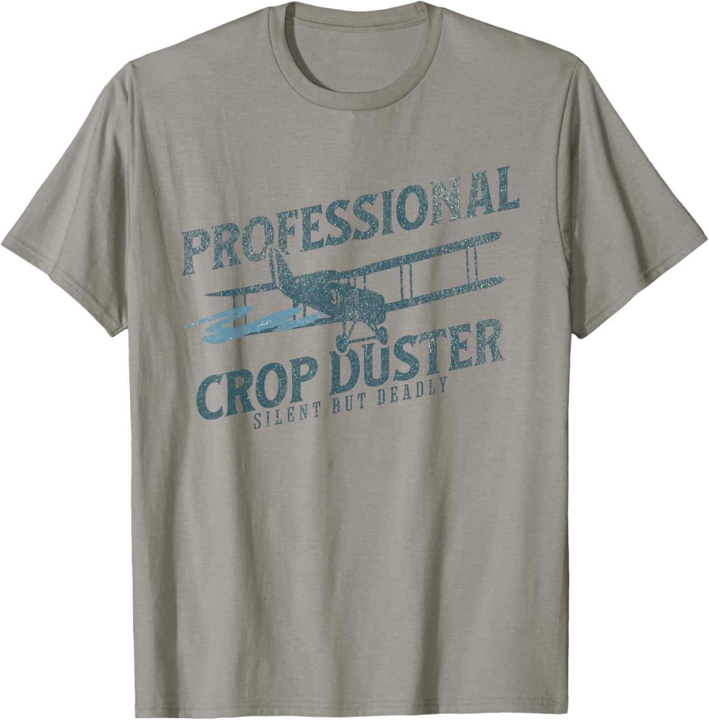 Funny Fart Joke - Professional Crop Duster T-Shirt - T-Shirt | Sand