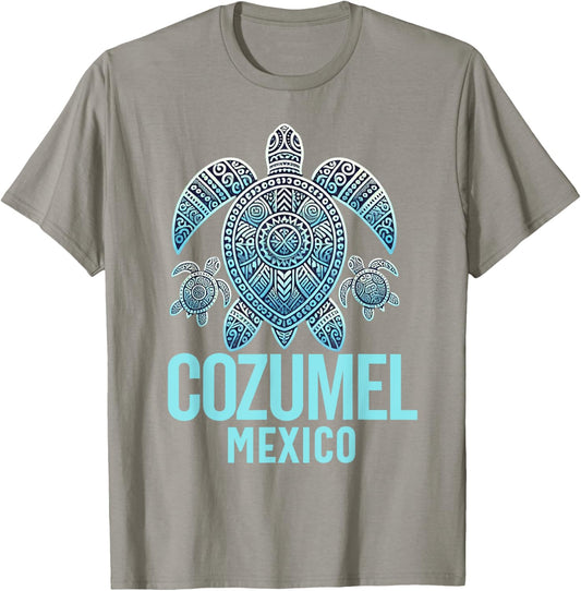 Cozumel Mexico Souvenir Vacation Travel Men Women Reminder T-Shirt - T-Shirt | Sand