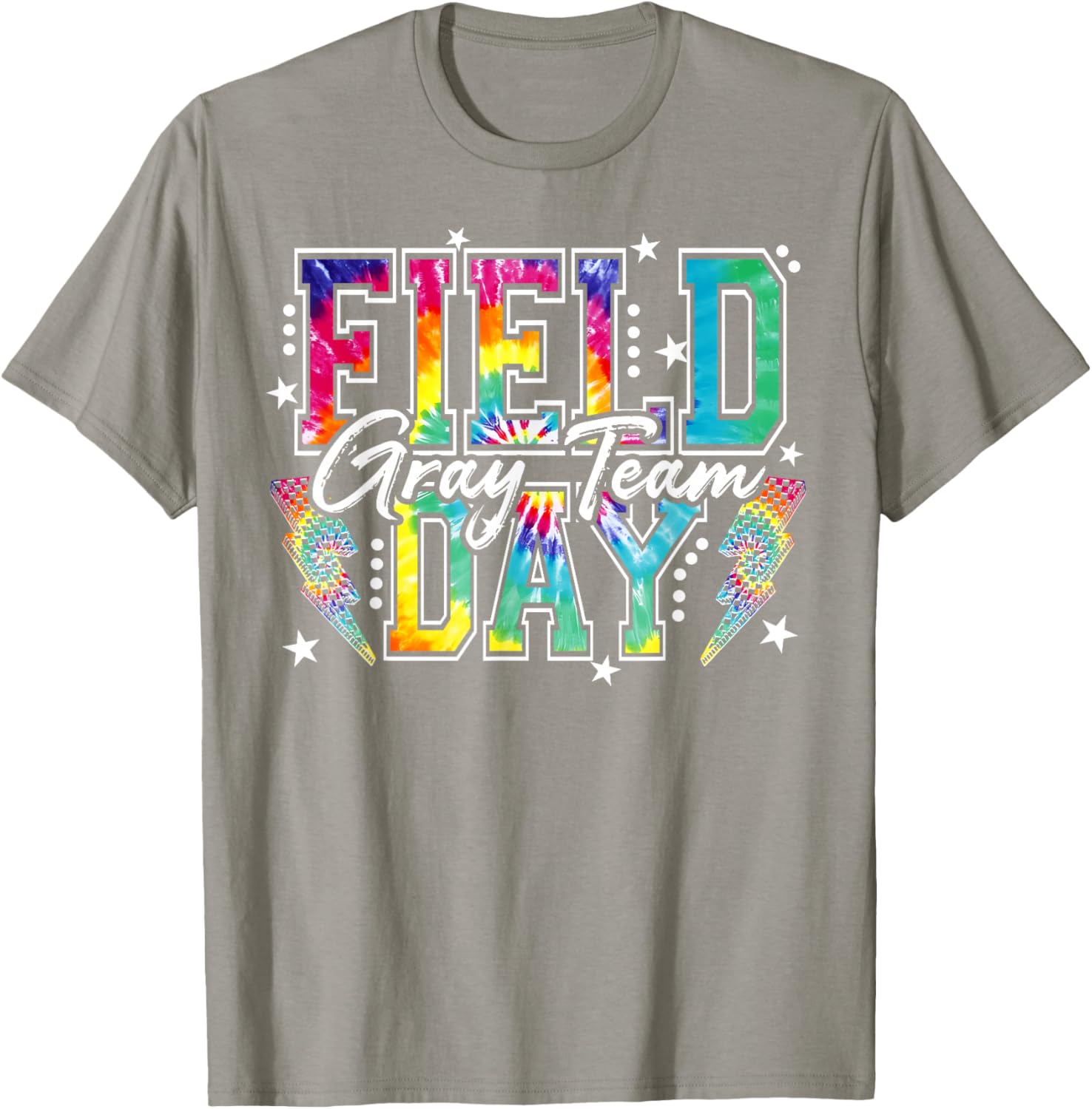 Field Day Gray Team Tie Dye School Field Trip 2026 T-Shirt T-Shirt - T-Shirt | Sand