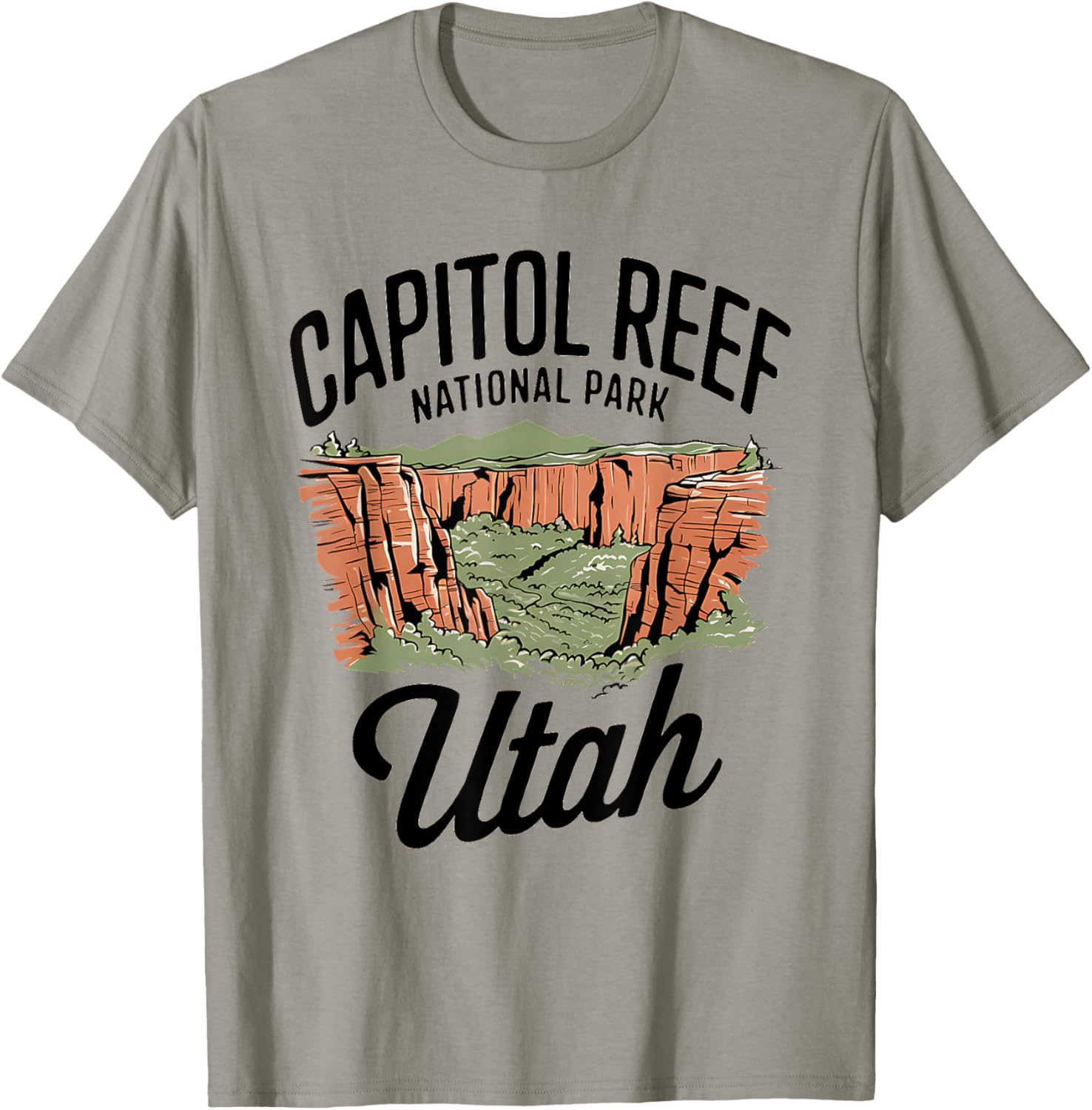 Stunning Utah Capitol Reef National Park T-Shirt - T-Shirt | Sand