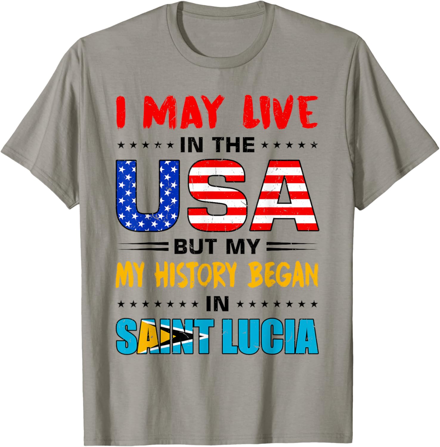 Saint Lucian Roots Lucian Pride Design for St Lucian T-Shirt - T-Shirt | Sand
