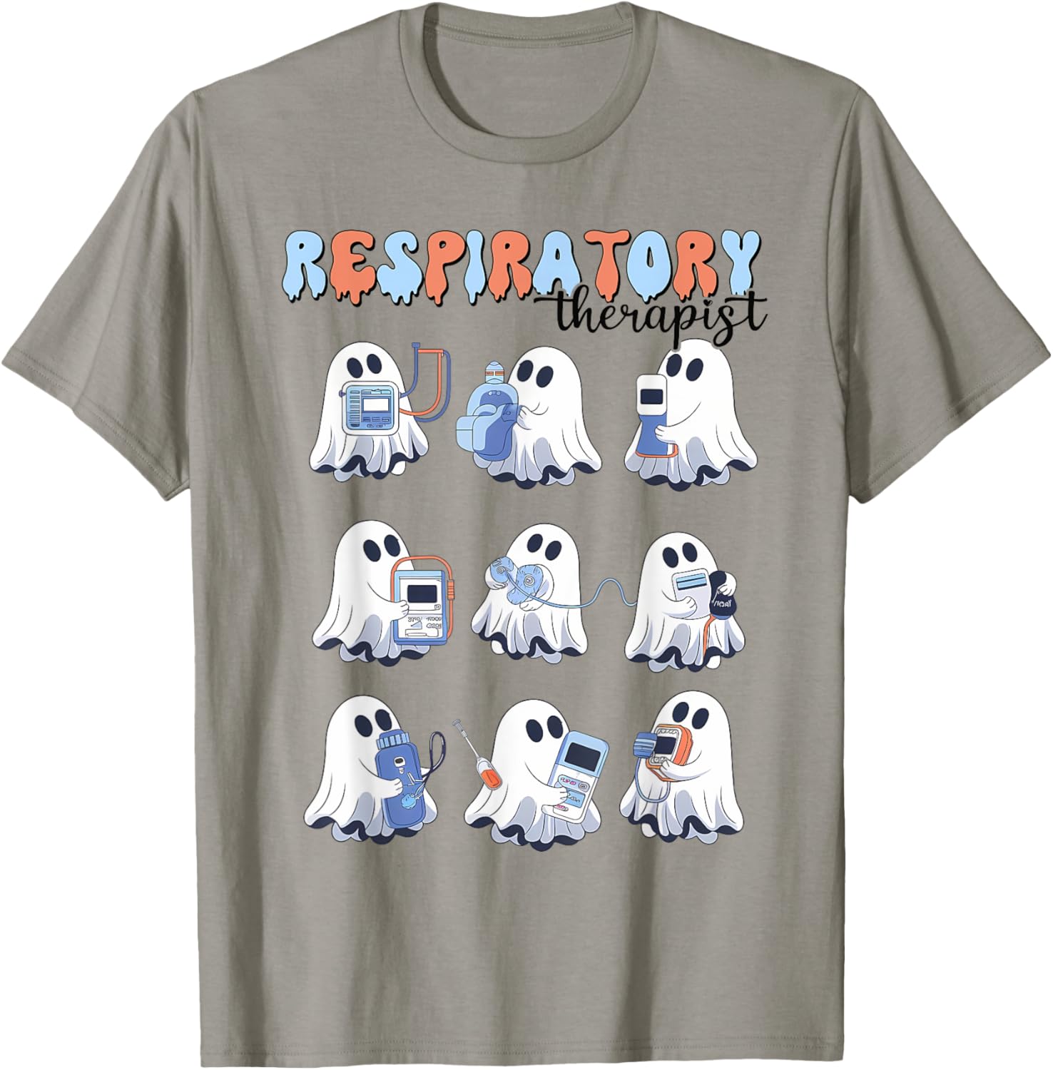 Respiratory therapist shirt halloween respiratory therapist T-Shirt - T-Shirt | Sand