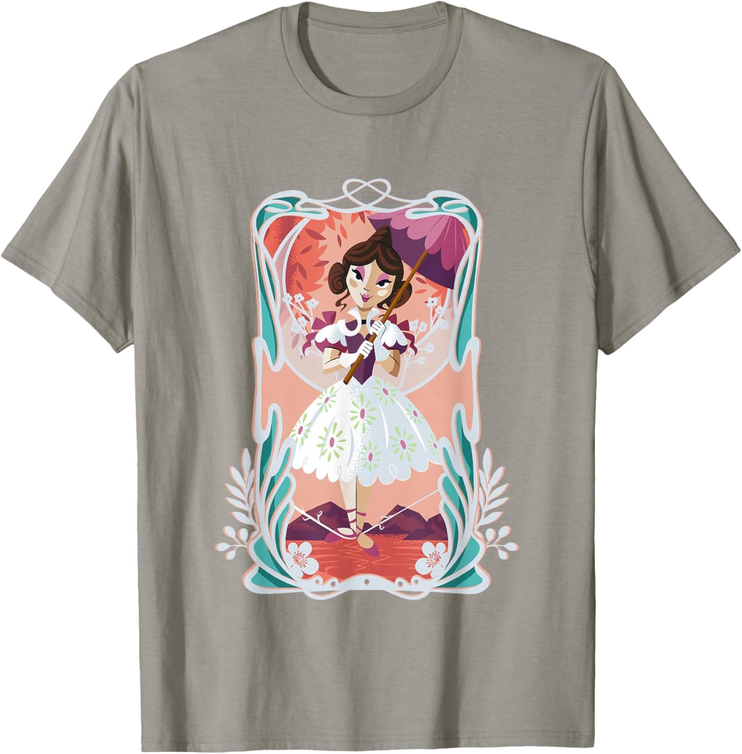 The Haunted Mansion Cute Sally Slater Tightrope Walker Frame T-Shirt - T-Shirt | Sand
