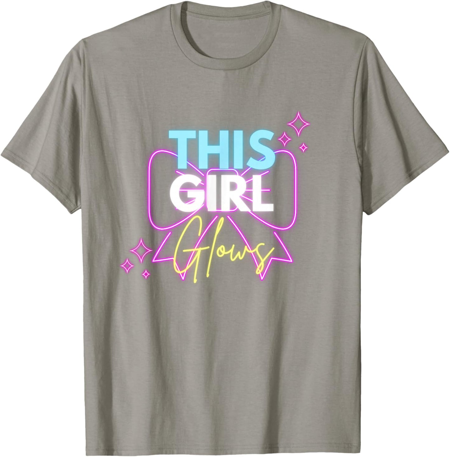 This Girl Glows for Kids Tie Dye Bright Colors 80's and 90's T-Shirt - T-Shirt | Sand