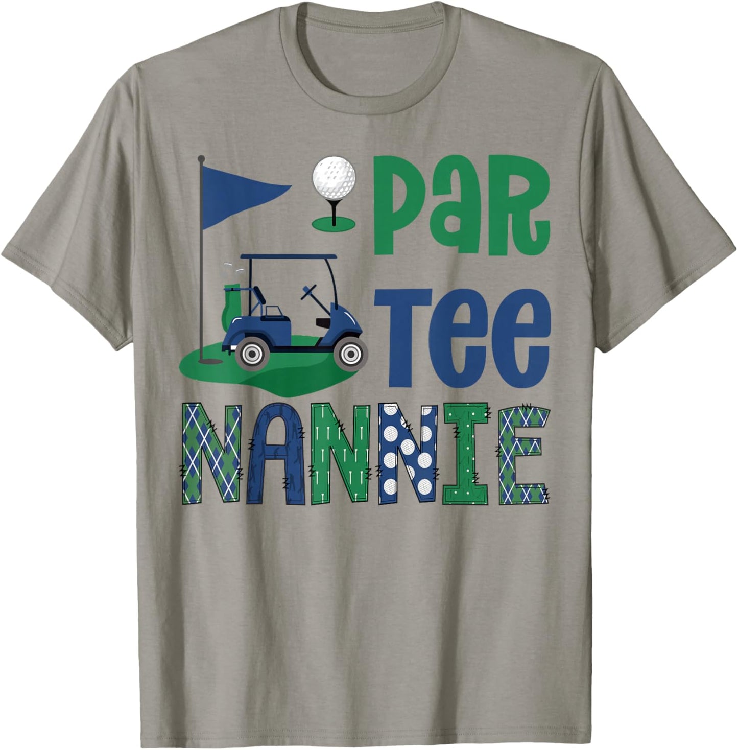 Par- Nannie Golf Lover Birthday Party Family Matching T-Shirt - T-Shirt | Sand