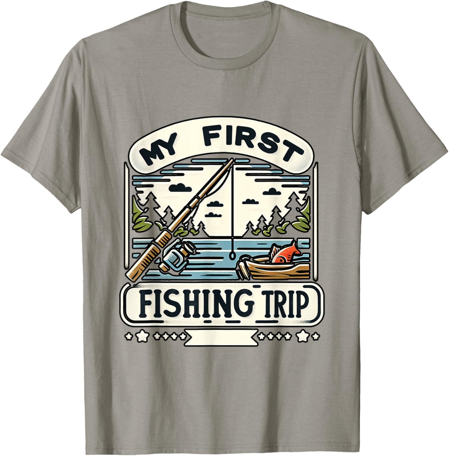 My First Fishing Trip. T-Shirt - T-Shirt | Sand