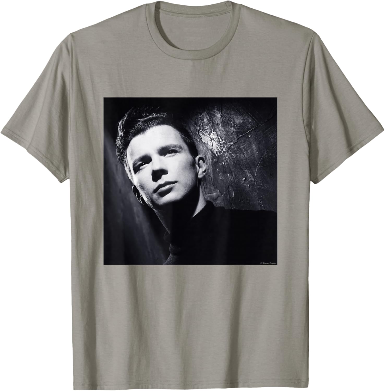Rick Astley Portrait By Simon Fowler T-Shirt - T-Shirt | Sand