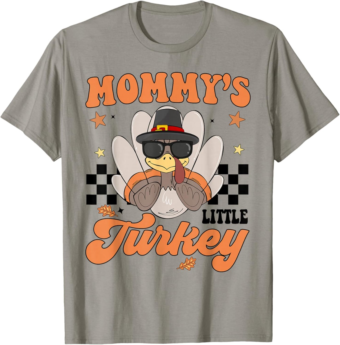 Mommy's Little Turkey Baby Boy Toddler Funny Thanksgiving T-Shirt - T-Shirt | Sand