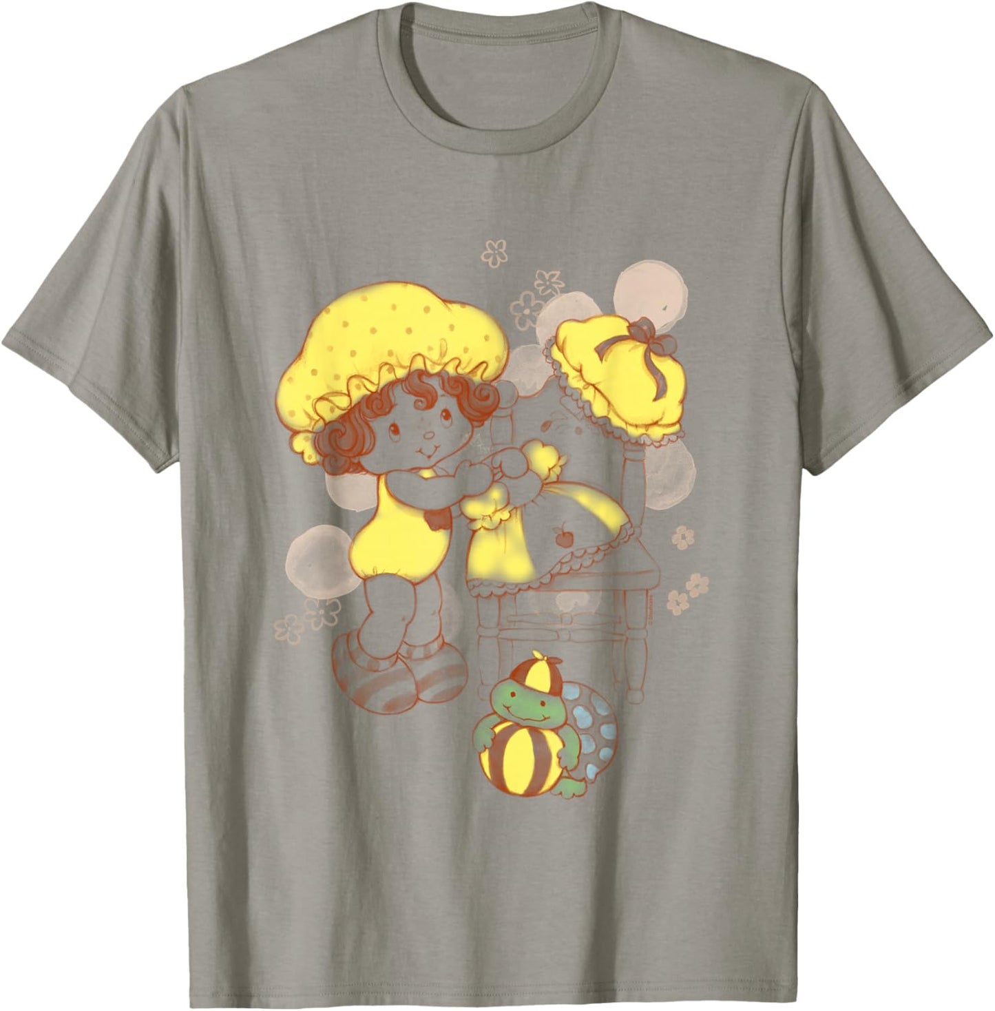 Strawberry Shortcake Cute Apple Dumplin Retro Chest Logo T-Shirt - T-Shirt | Sand