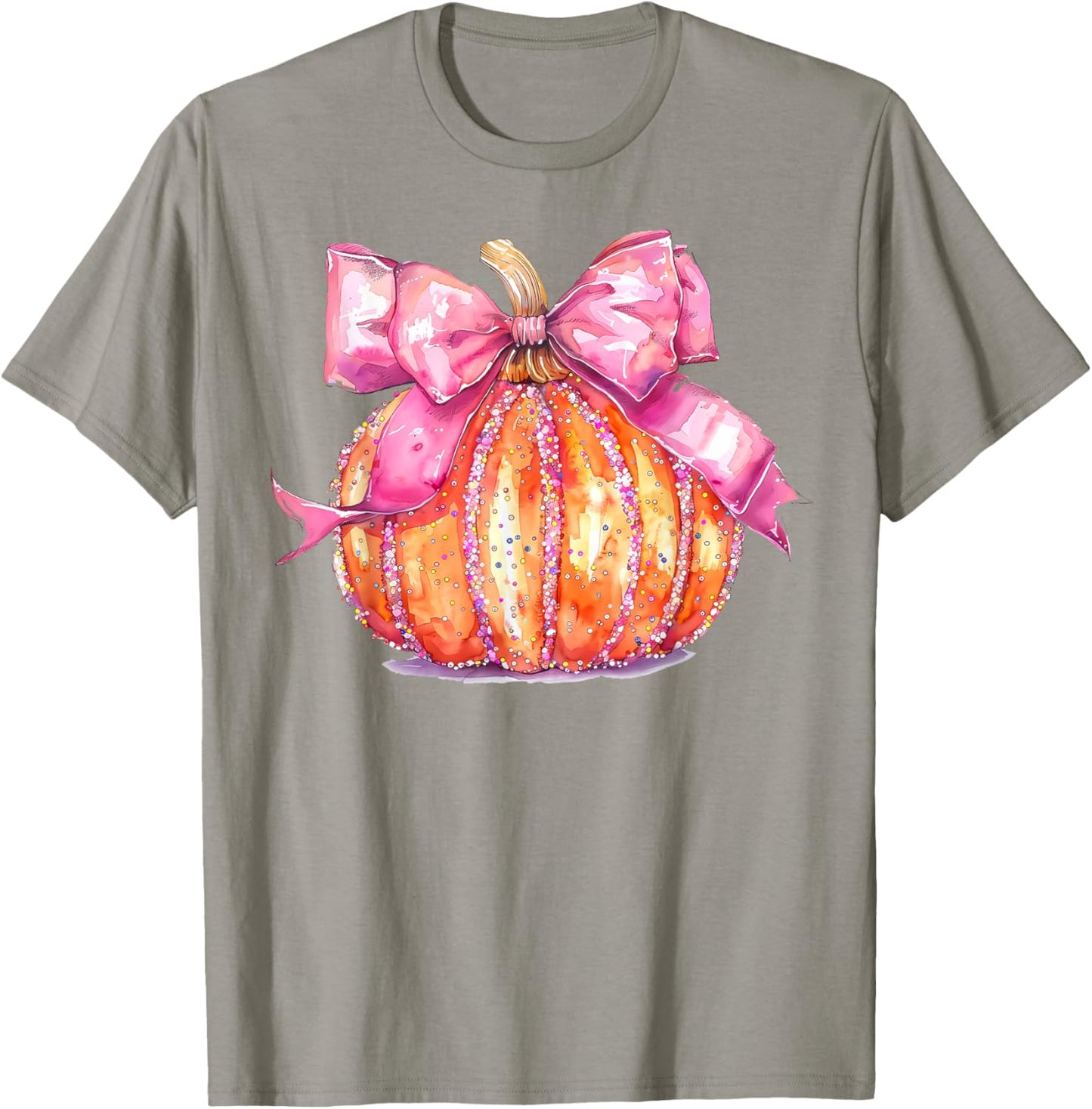 Coquette Pumpkin Bow Disco Ball Cute Girly Halloween Costume T-Shirt - T-Shirt | Sand