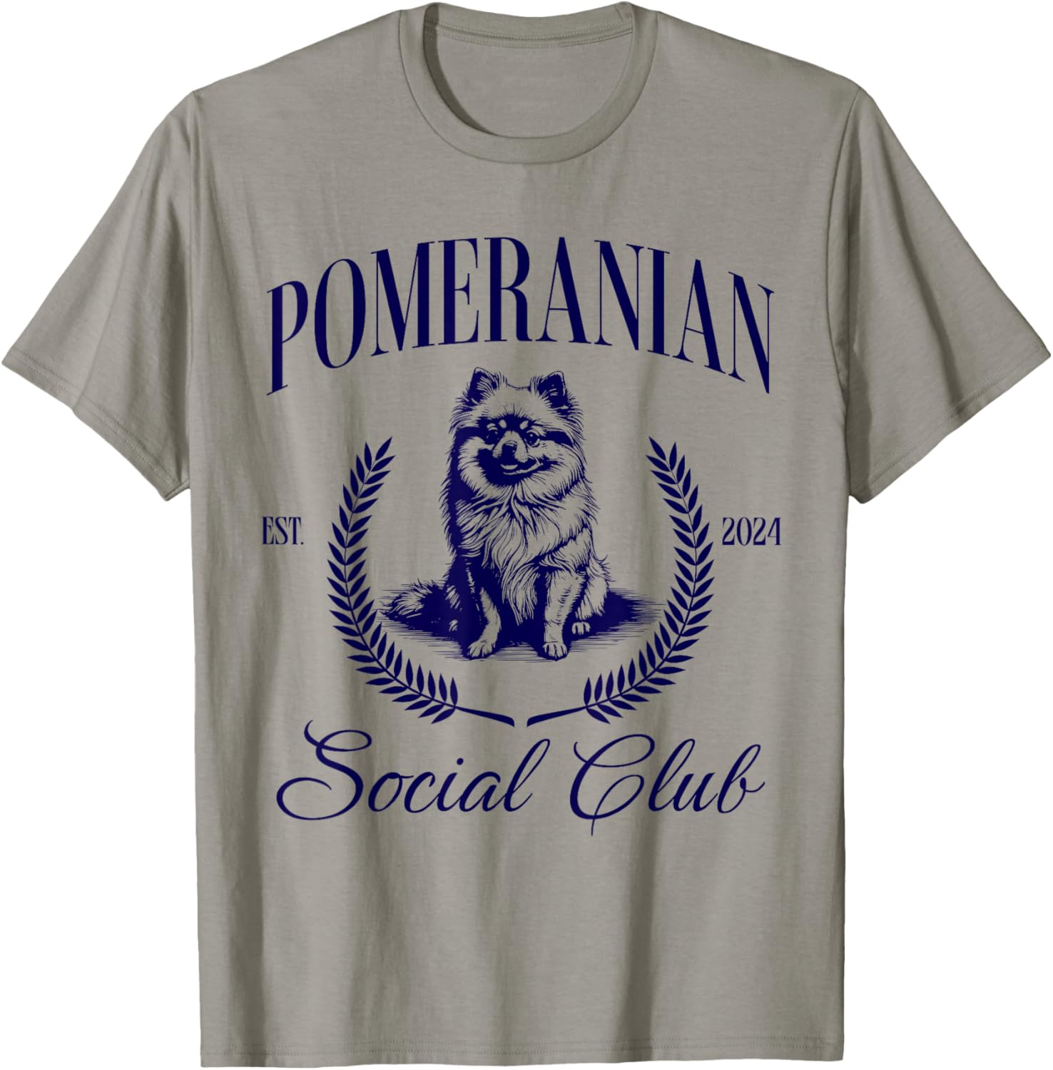 Pomeranian Social Club Women Dog Mom T-Shirt - T-Shirt | Sand