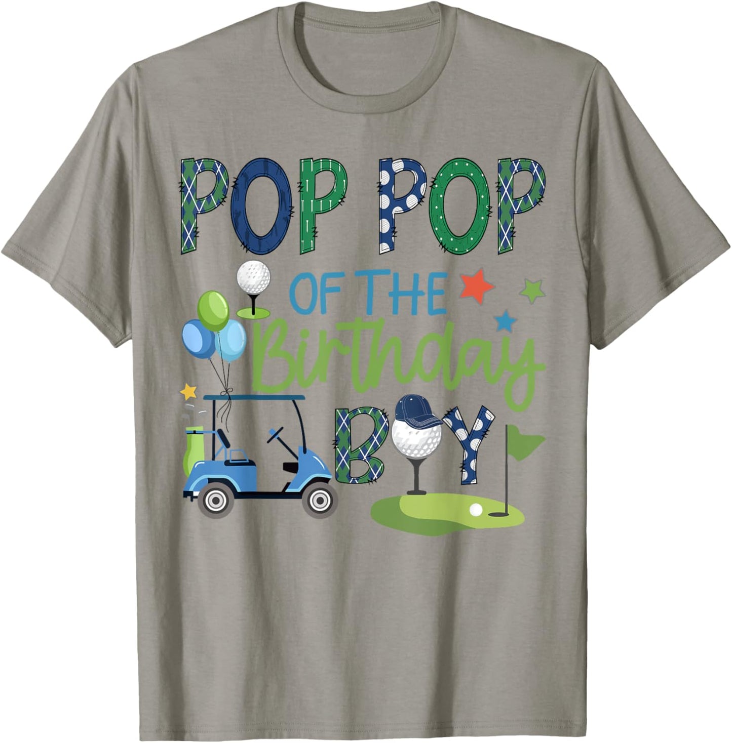 Pop Pop Of The Birthday Boy Hole in One Golf Sport T-Shirt - T-Shirt | Sand