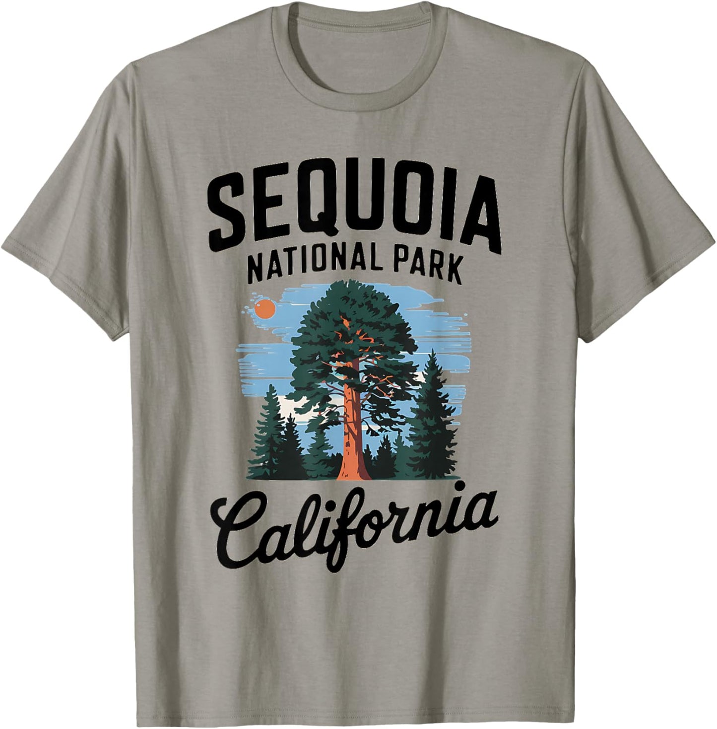 Explore Majestic Sequoia National Park California T-Shirt - T-Shirt | Sand