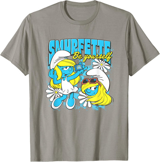 The Smurfs Smurfette Be Yourself Sassy Shot T-Shirt - T-Shirt | Sand