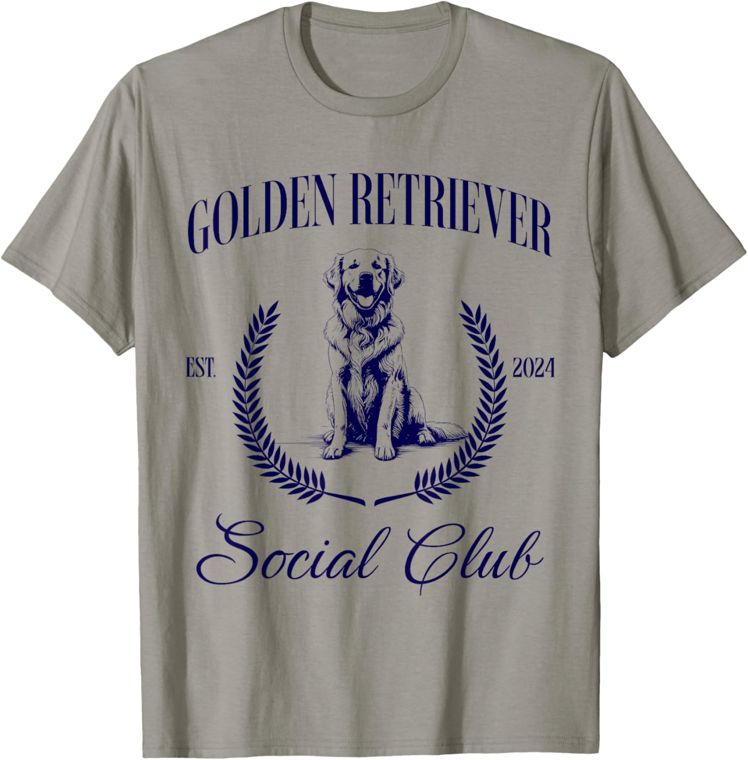 Golden Retriever Social Club Women Dog Mom T-Shirt - T-Shirt | Sand