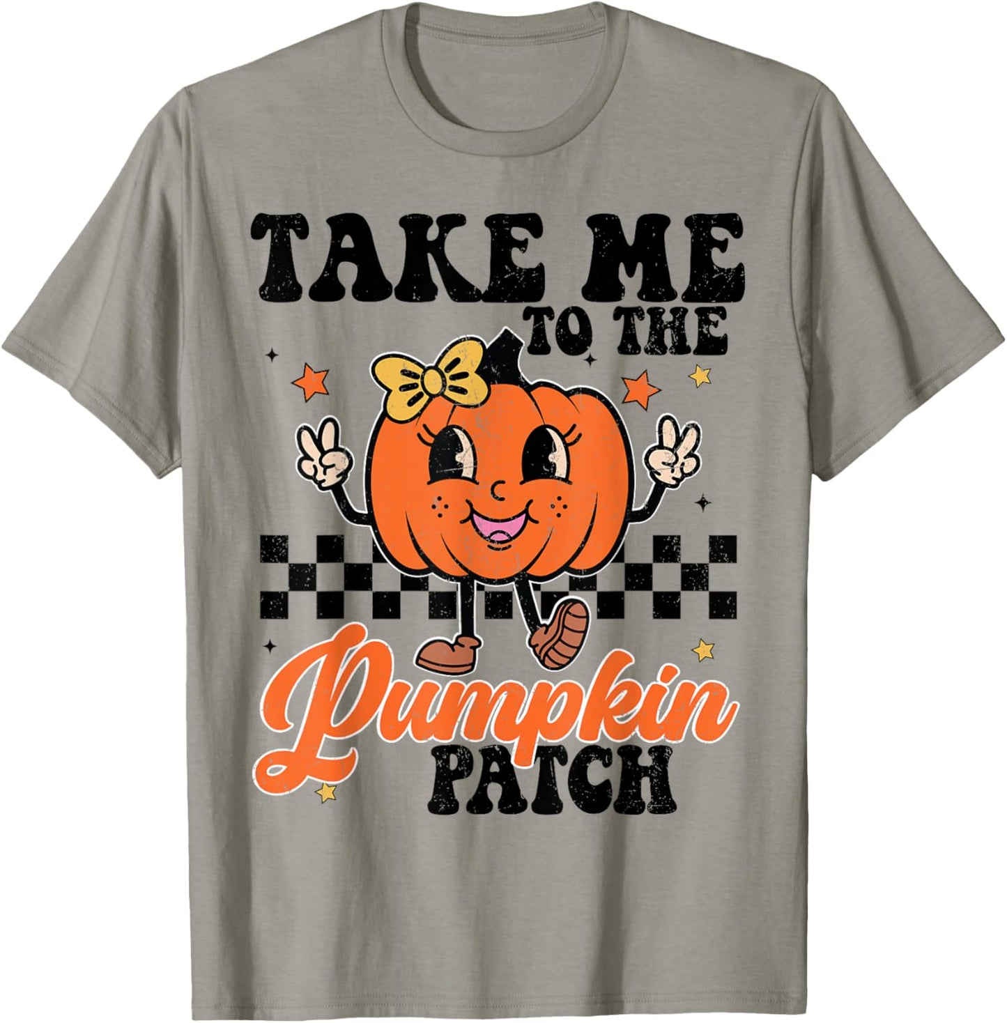 Take Me To Pumpkin Patch Girl Thanksgiving Turkey Trot Tutu T-Shirt - T-Shirt | Sand