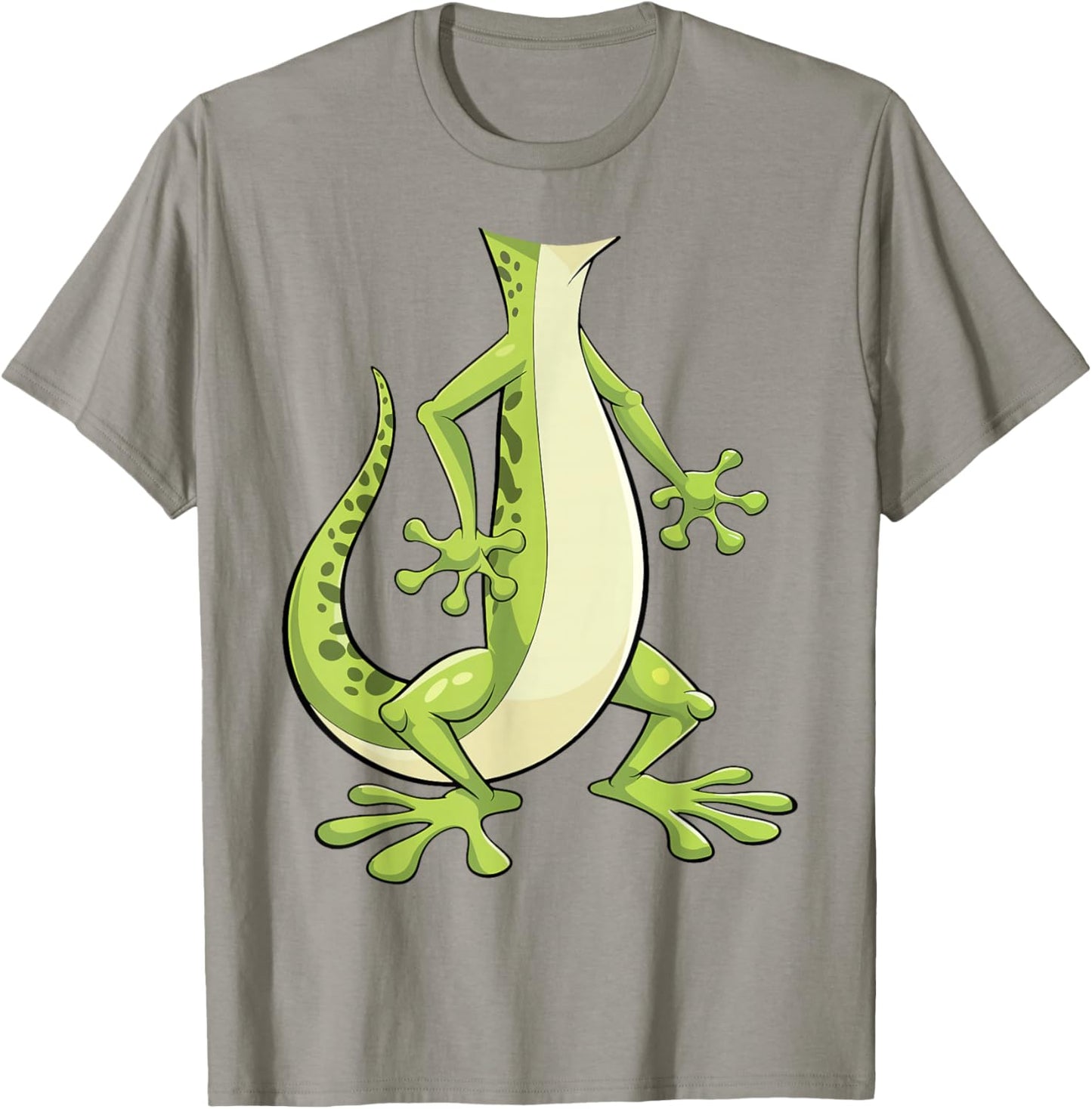 Gecko Shirt Adult Kids Men Women Green Lizard Costume T-Shirt - T-Shirt | Sand