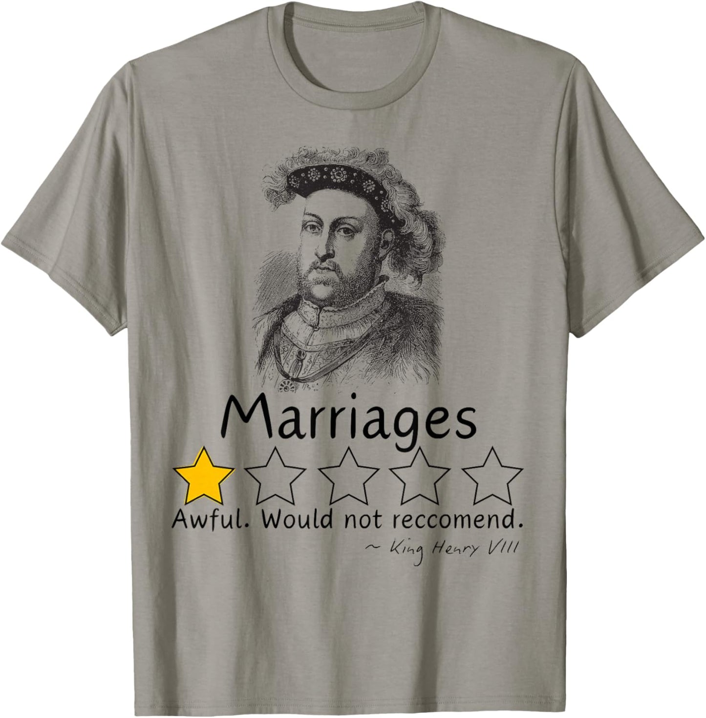 King Henry VIII Shirt King of England Tudor History T-Shirt - T-Shirt | Sand