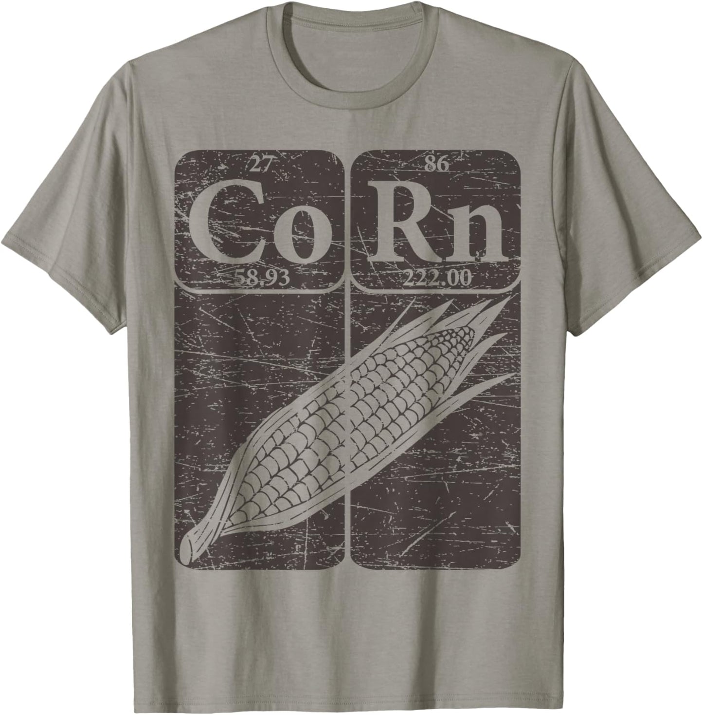 Corn Periodic Table Elements Corn Lover Retro Sweet Corn T-Shirt - T-Shirt | Sand