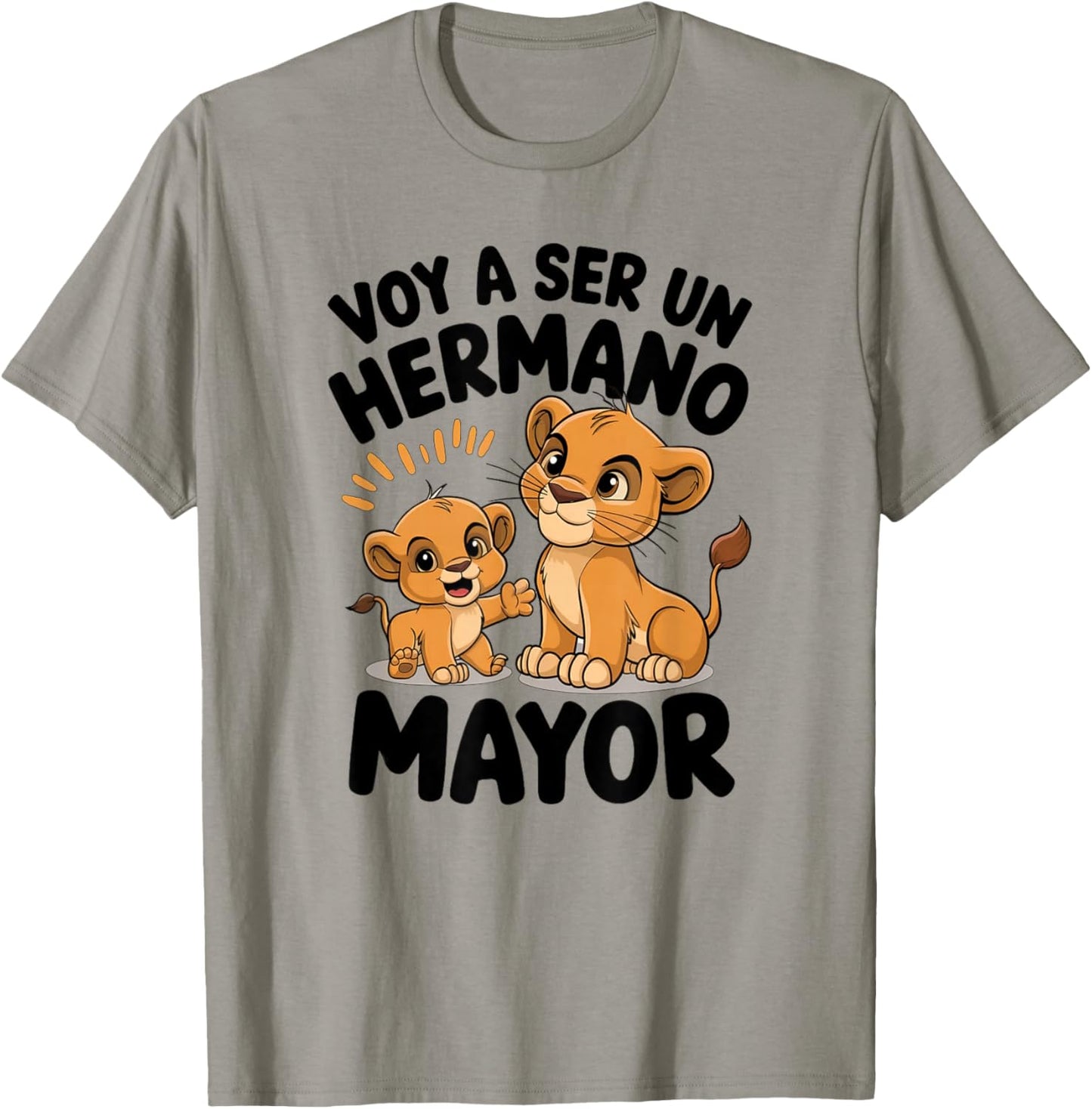 New Baby Announcement Spanish Big Brother Lion Cubs T-Shirt - T-Shirt | Sand