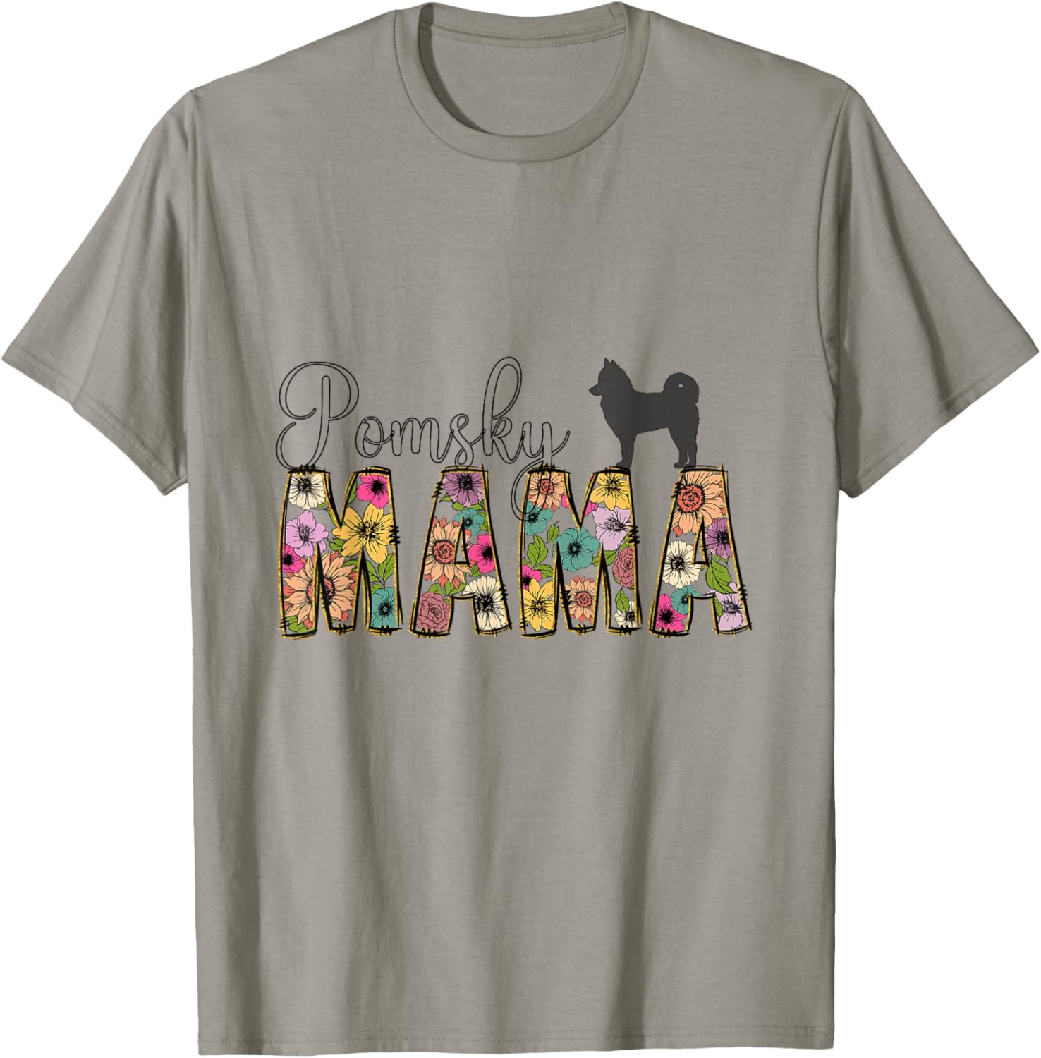 Pomsky Dog T-Shirt - T-Shirt | Sand