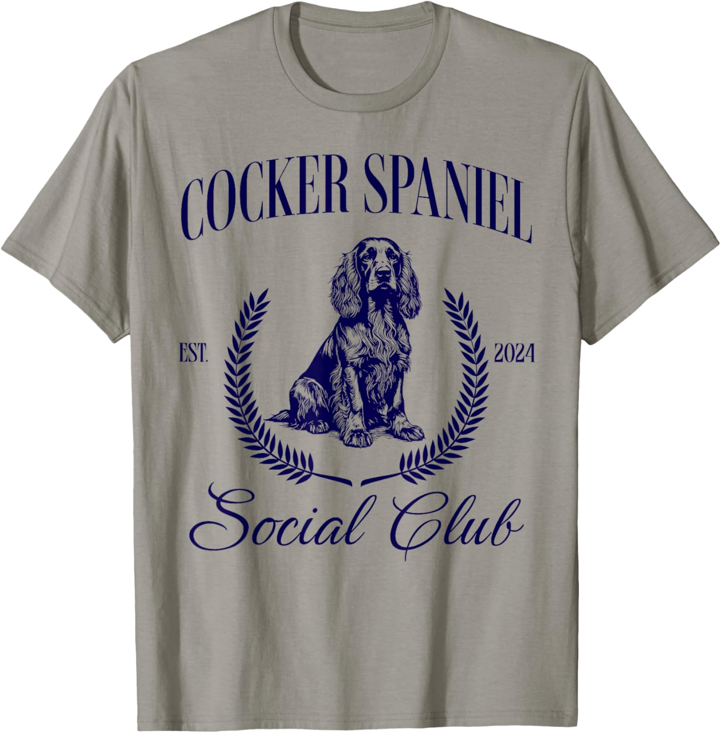 Cocker Spaniel Social Club Women Dog Mom T-Shirt - T-Shirt | Sand