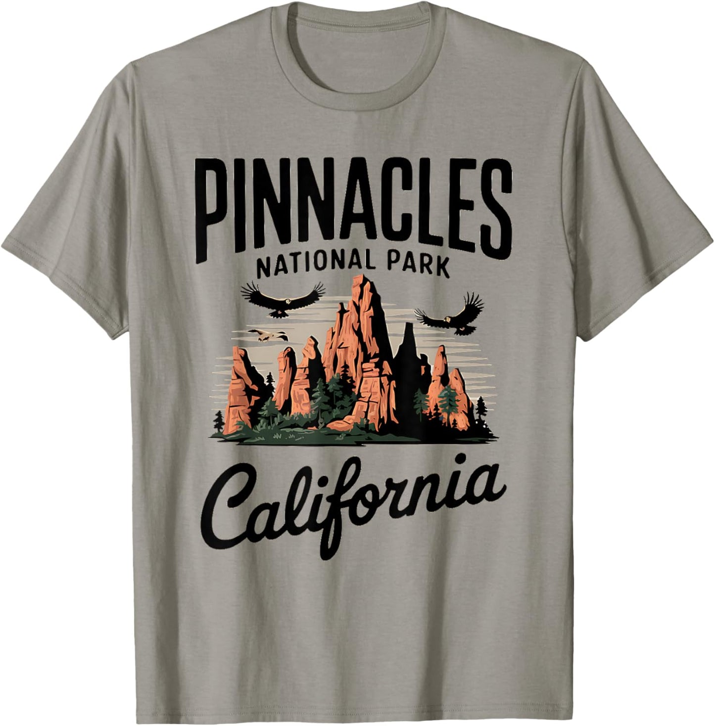 Pinnacles National Park California Adventure T-Shirt - T-Shirt | Sand