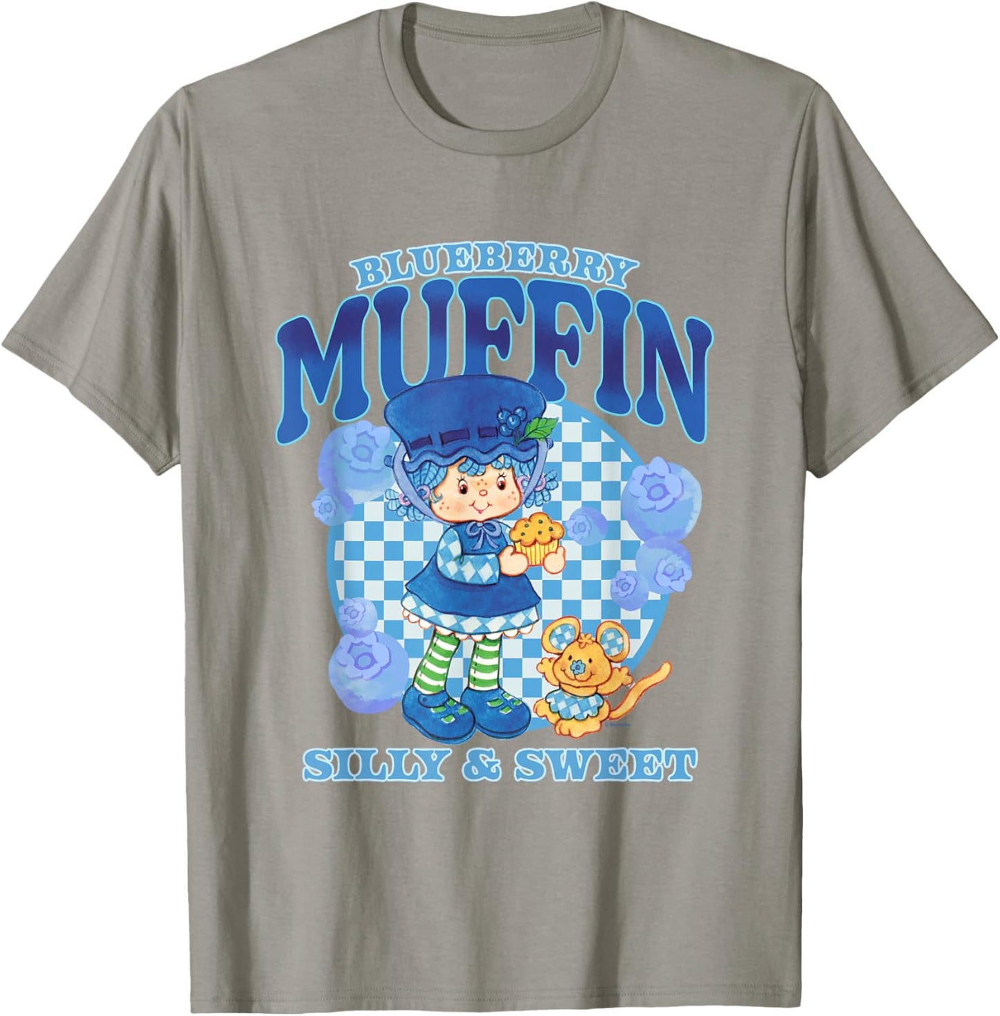 Strawberry Shortcake Blueberry Muffin Silly Sweet Retro Logo T-Shirt - T-Shirt | Sand