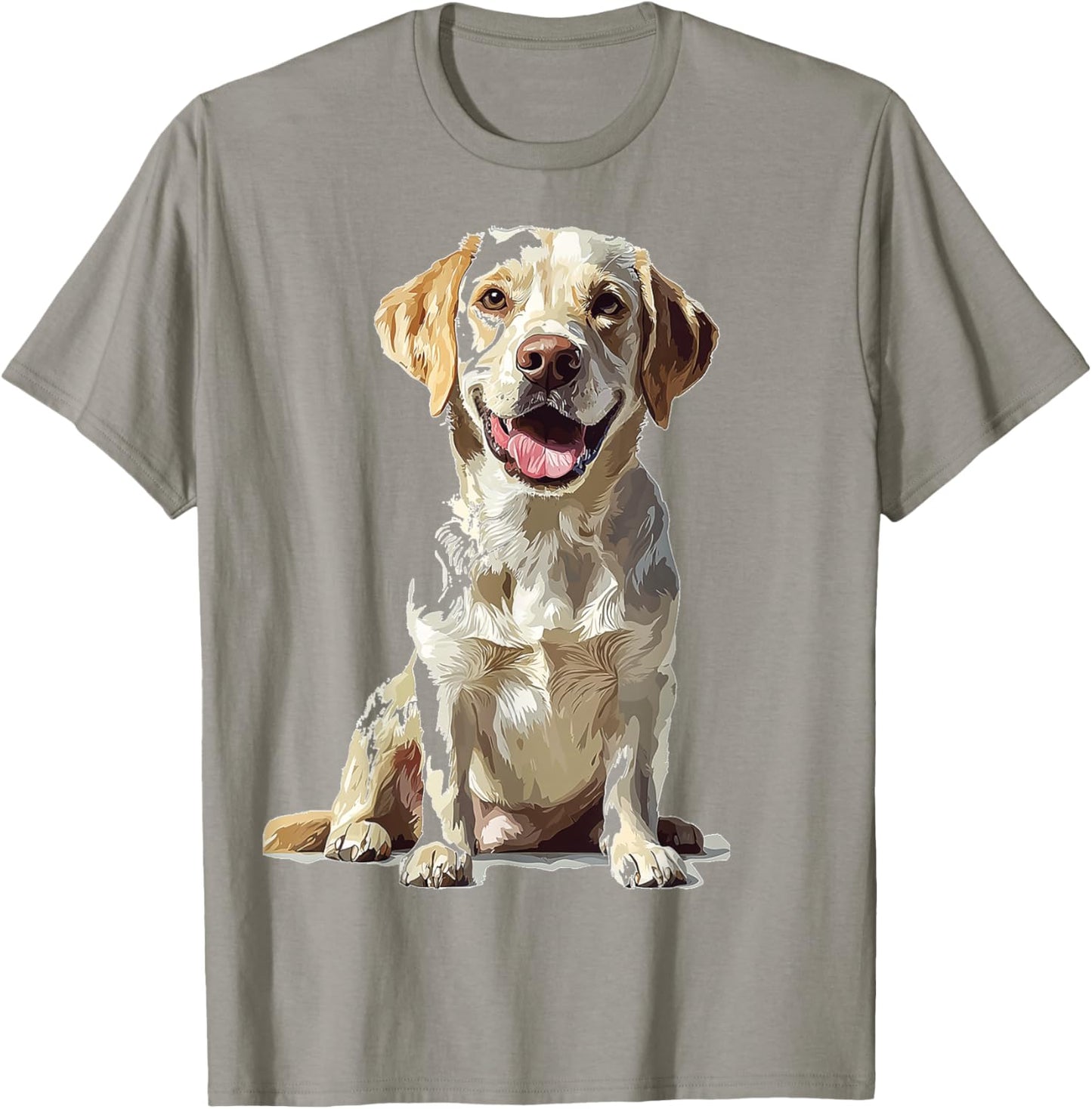 Labrador Retriever Dog Graphic Pet Art Labrador Retriever T-Shirt - T-Shirt | Sand