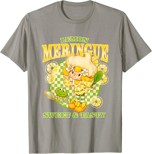 Strawberry Shortcake Lemon Meringue Sweet & Tasty Retro Logo T-Shirt - T-Shirt | Sand