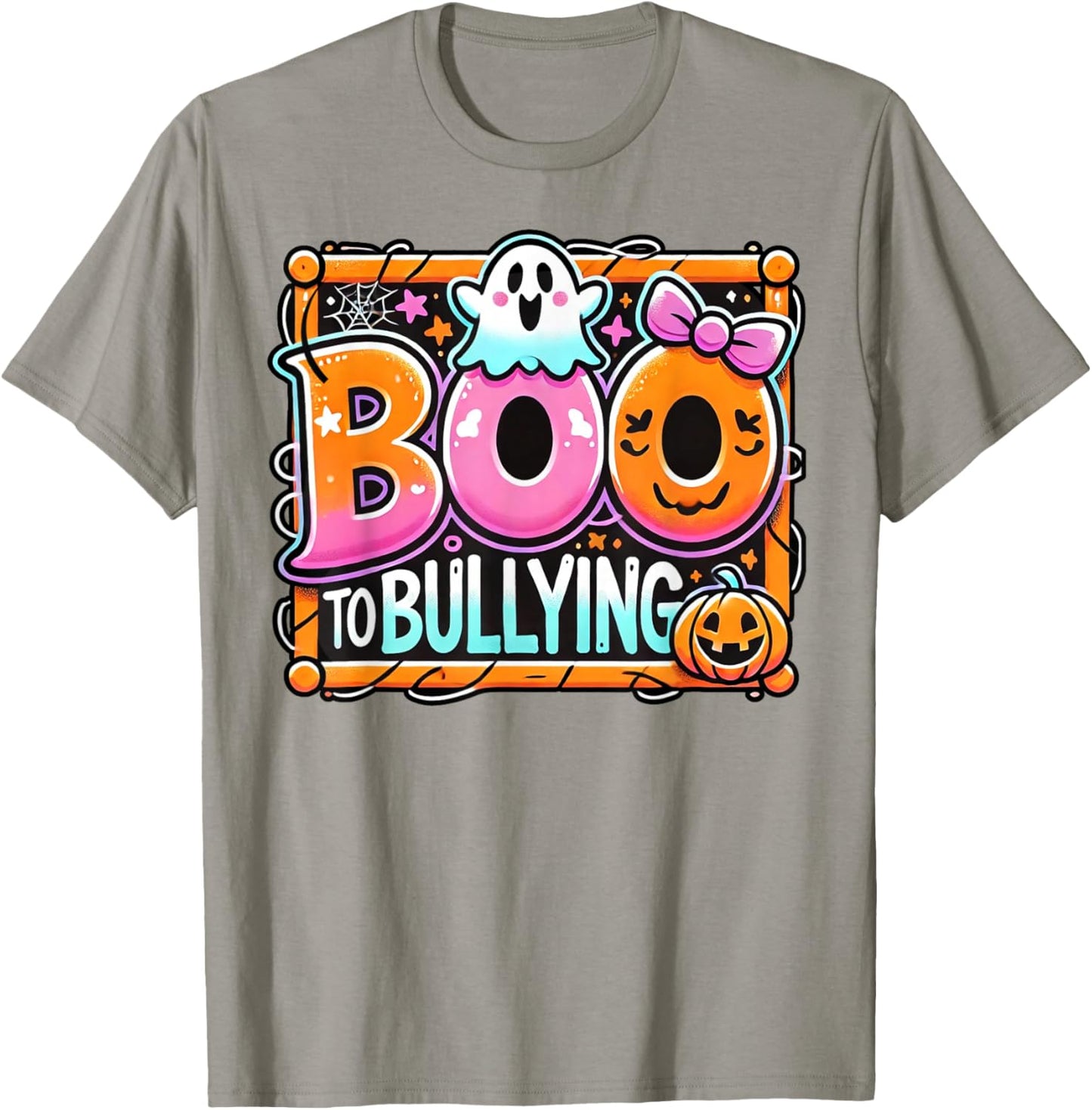 Boo To Bullying Shirt Unity Day Cute Ghost Halloween T-Shirt - T-Shirt | Sand