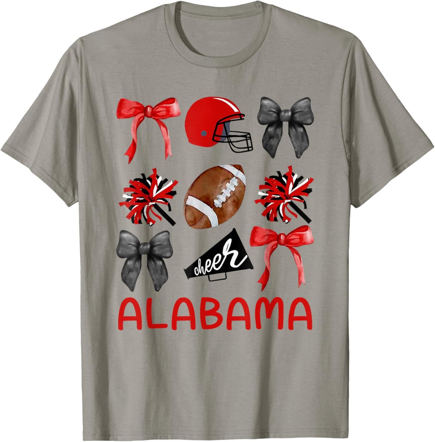 Alabama Women Toddler Girls Kids Sister Niece Coquette Bow T-Shirt - T-Shirt | Sand