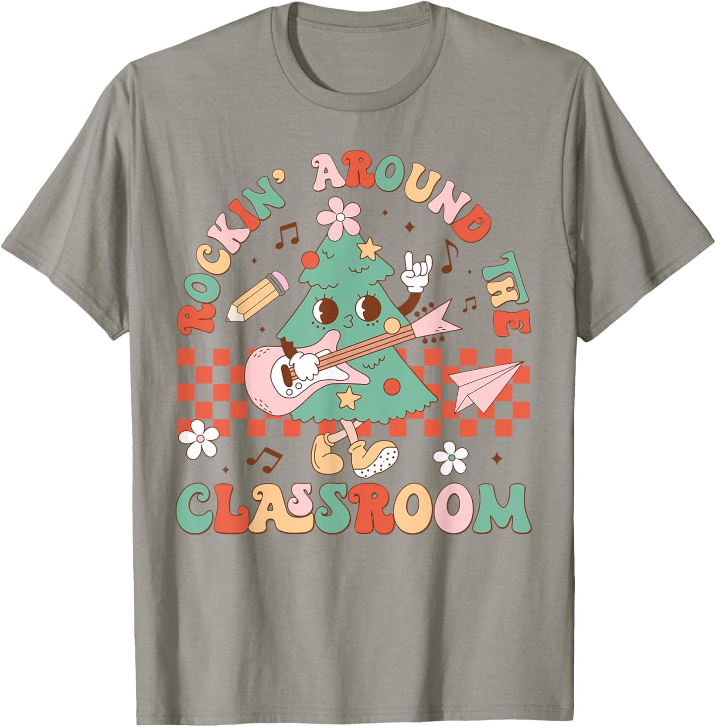 Rockin Around The Classroom T-Shirt - T-Shirt | Sand