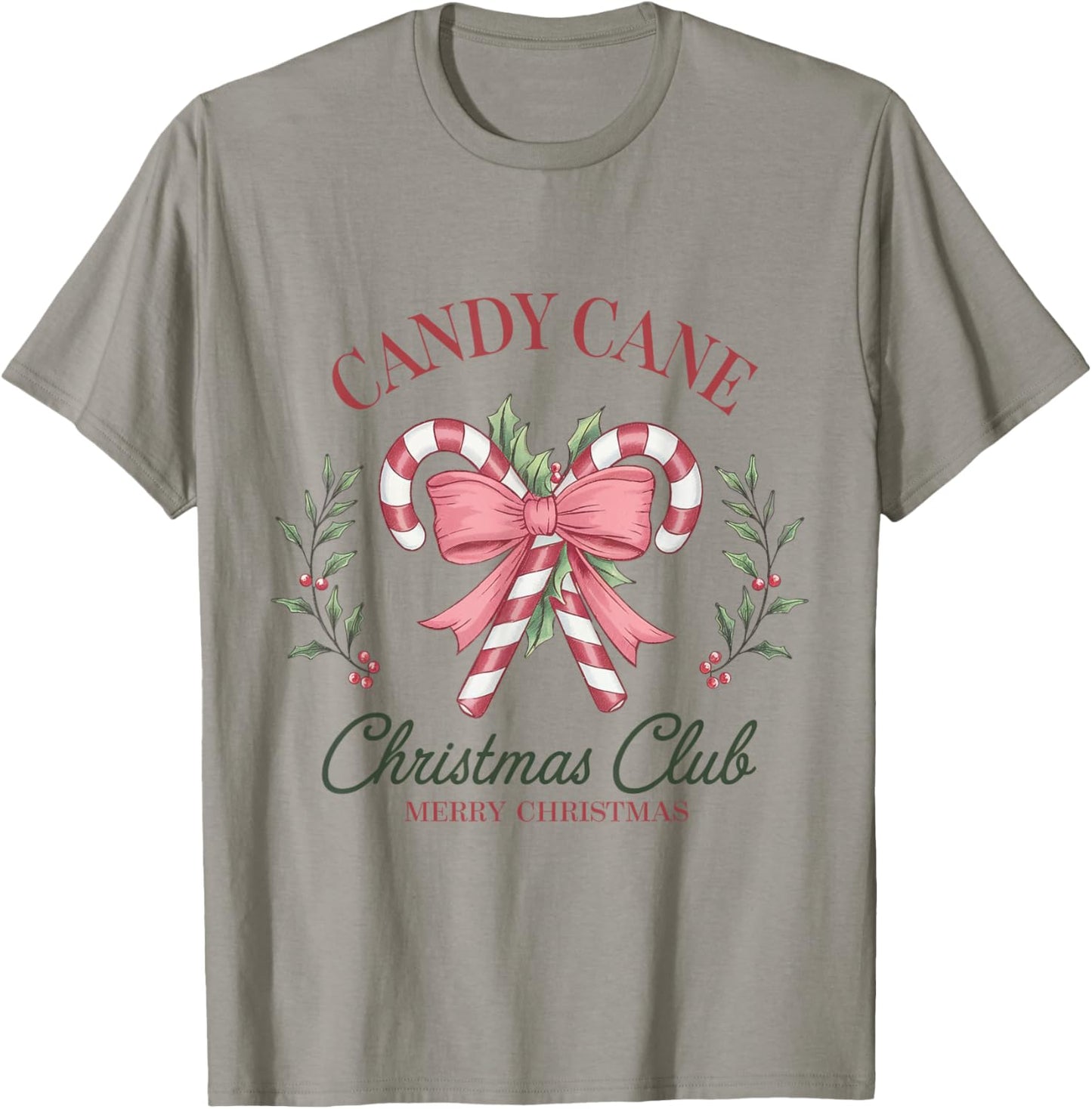 Candy Cane Christmas Holiday Season Xmas T-Shirt - T-Shirt | Sand